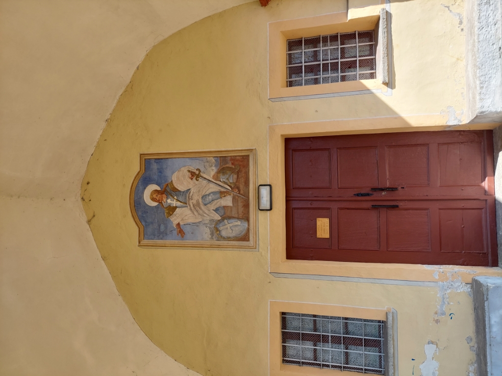 Borgone Susa - ORATORIO O CAPPELLA DI SAN VALERIANO (2)-Dipinto in facciata