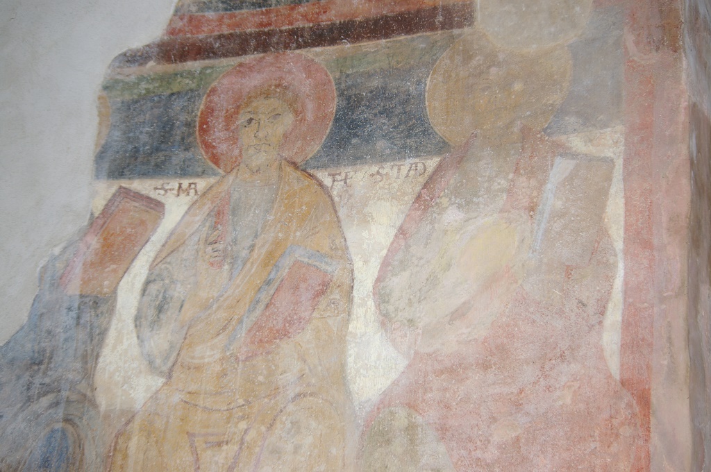 Borgo D'ale - CHIESA DI SAN MICHELE IN CLIVOLO-Particolare affreschi abside
