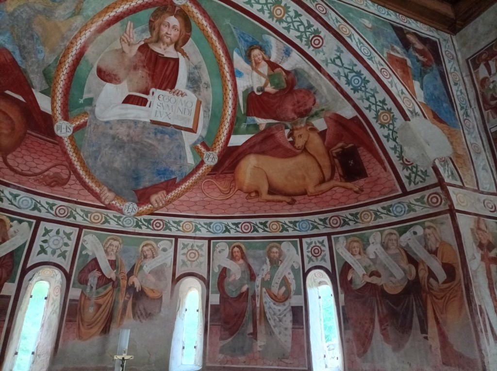 Paruzzaro - CHIESA DI  SAN MARCELLO-Cristo e San Mamatteo e San Luca