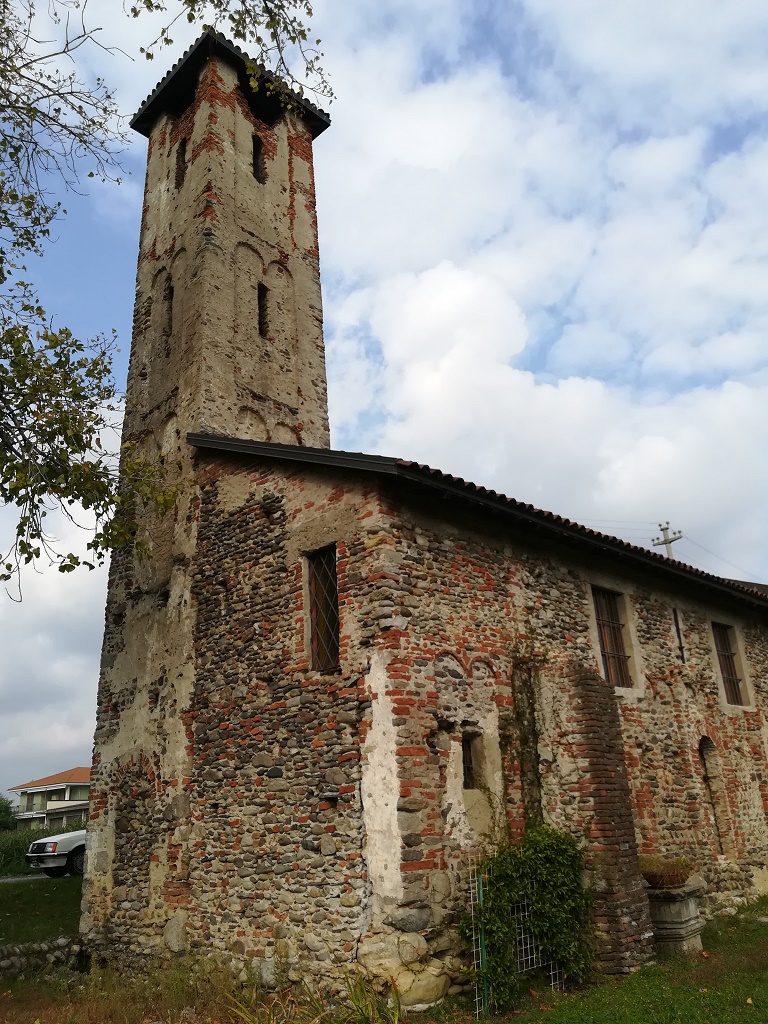 Romagnano Sesia - ORATORIO O CHIESA DI  SAN MARTINO DI BRECLEMA-Retro e campanile