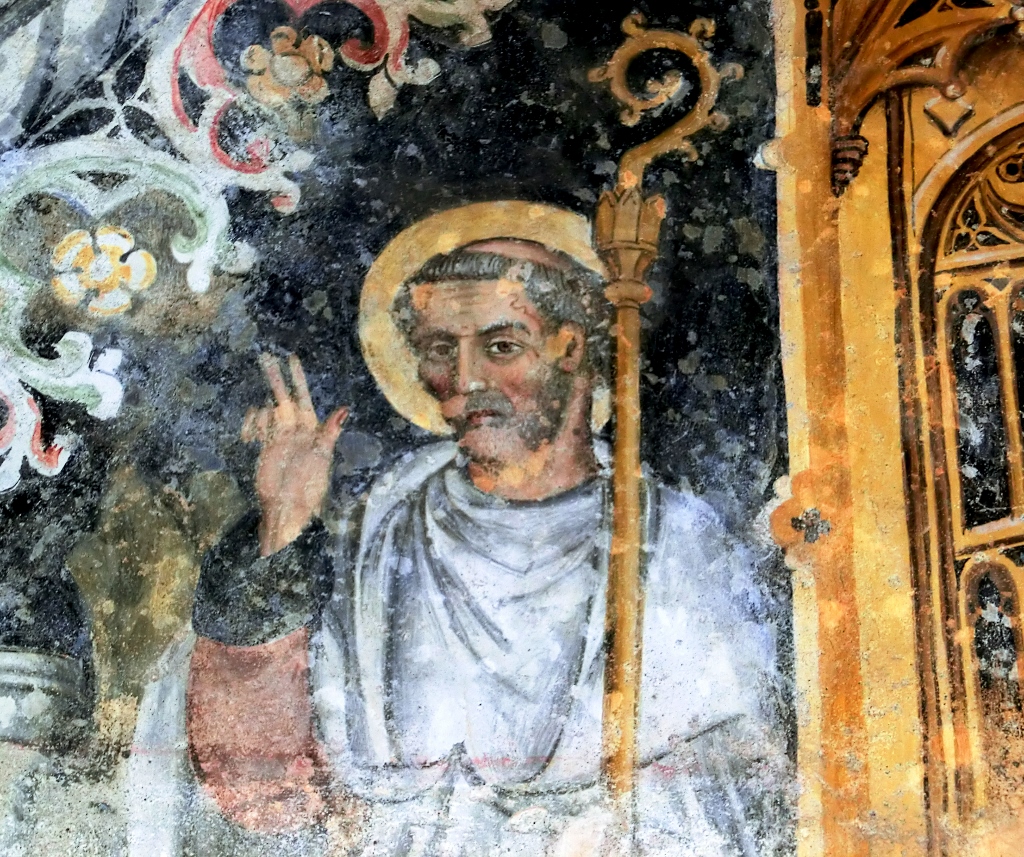 Valgrana - CAPPELLA DI  SAN BERNARDO E MAURO-Particolare affreschi