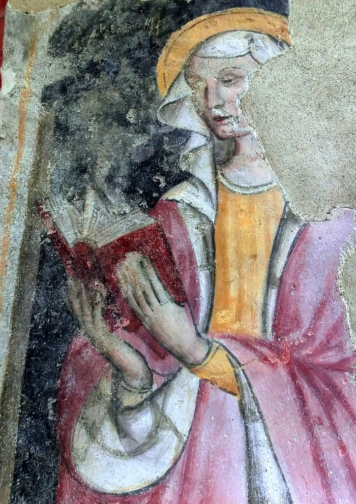Valgrana - CAPPELLA DI  SAN BERNARDO E MAURO-Particolare affreschi