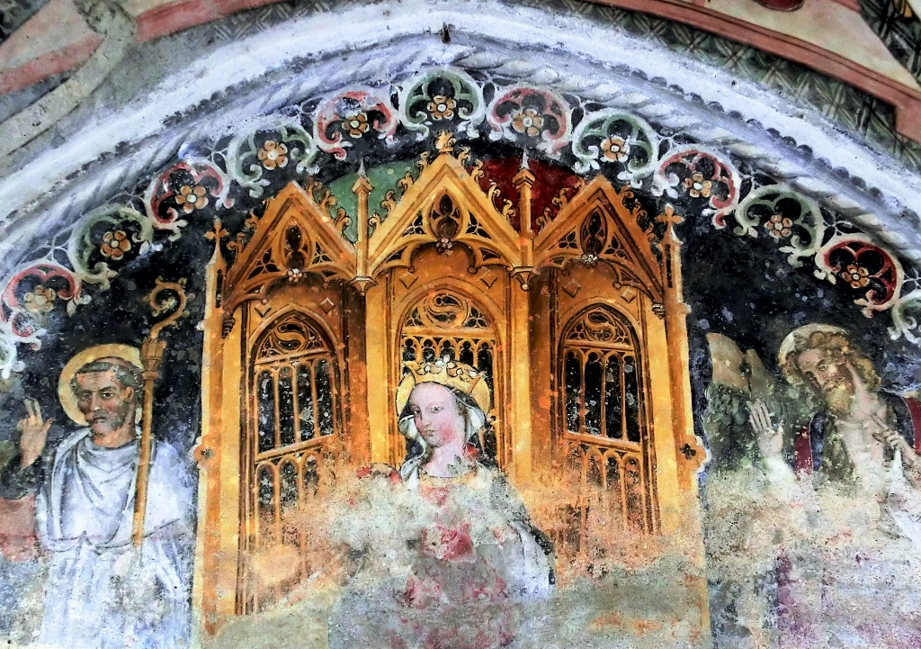 Valgrana - CAPPELLA DI SAN BERNARDO E MAURO-Madonna in trono