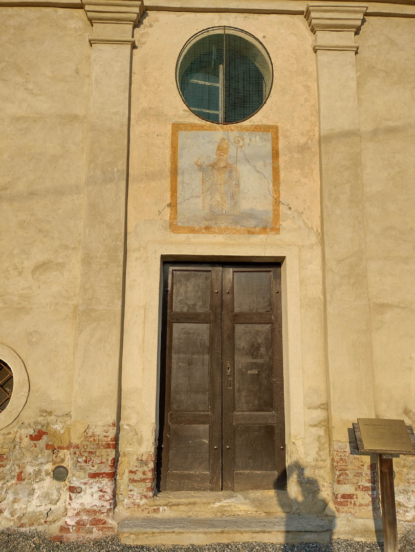 Castelnuovo Don Bosco - CHIESA DI SANT'EUSEBIO-Portale e affresco settecentesco