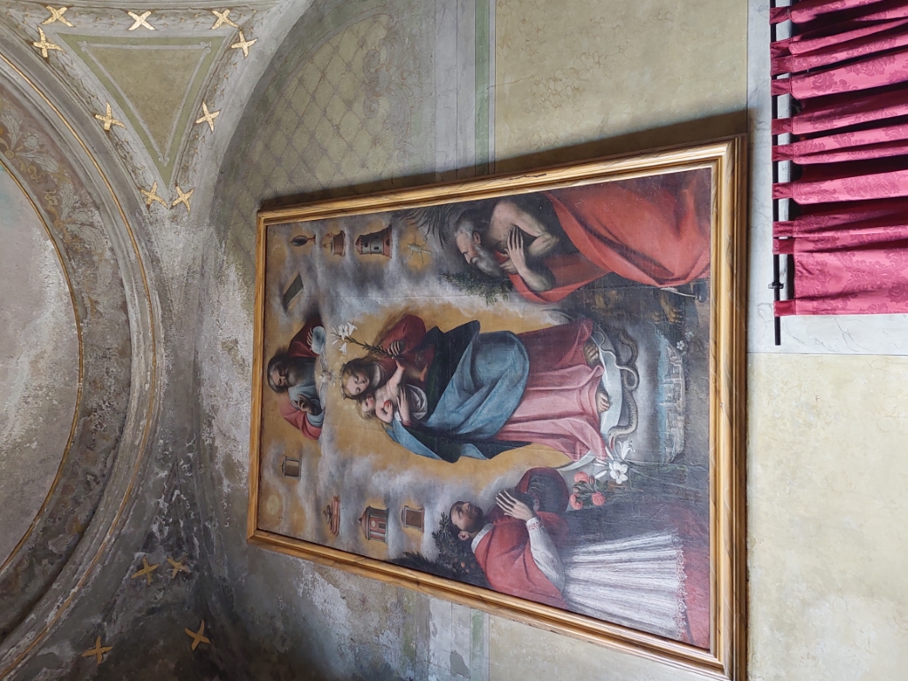 Monastero Bormida - TORRE CAMPANARIA   SANTA GIULIA-Tela attribuita al Moncalvo