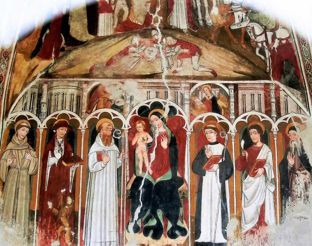 Castelletto Stura - CAPPELLA DI SAN BERNARDO-Madonna col Bambino e santi