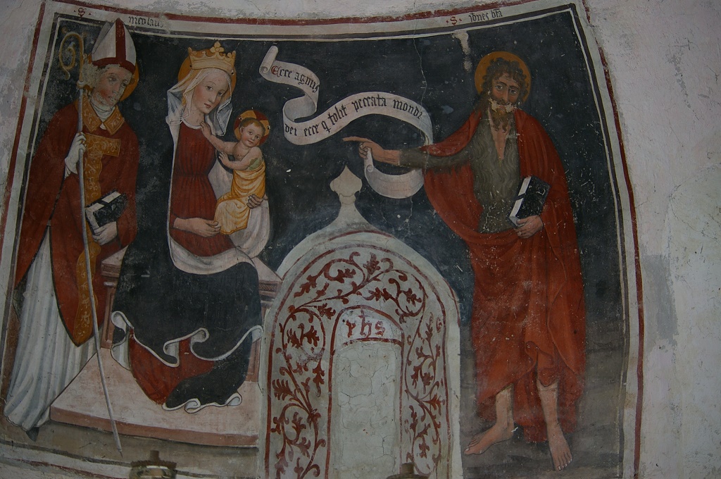 Cavallermaggiore - CHIESA DI SAN PIETRO-Madonna col Bambino tra San Nicola e San Giovanni