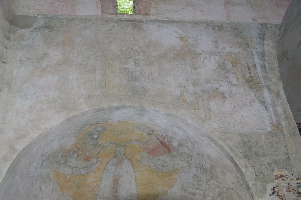 Cavallermaggiore - CHIESA DI SAN PIETRO-Tracce di affreschi