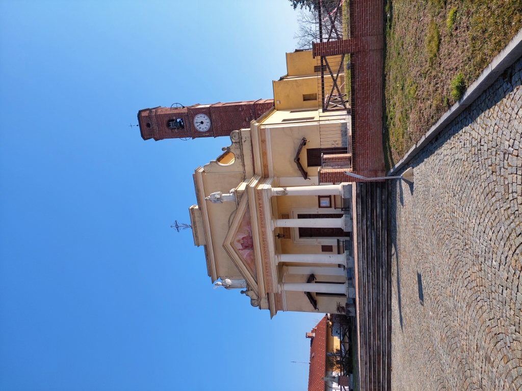 Dusino San Michele - CHIESA DI  SAN MICHELE-Faccciata e campanile