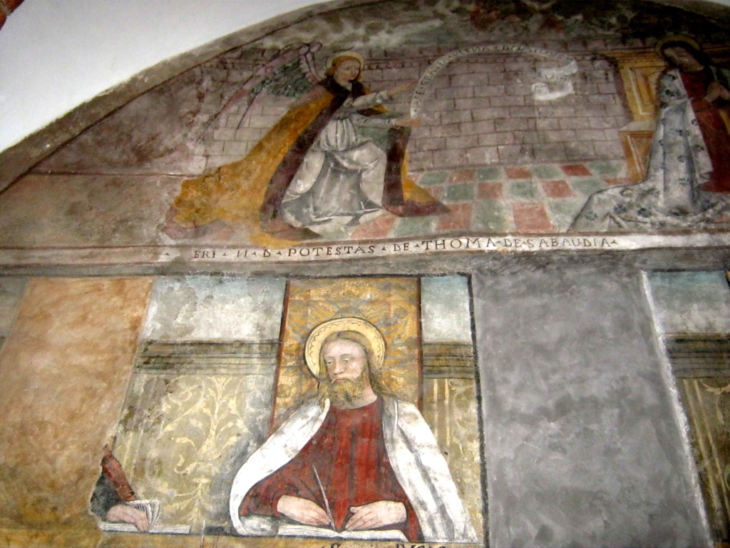 Isasca - PARROCCHIALE DI SAN MASSIMO-Annunciazione e San Luca