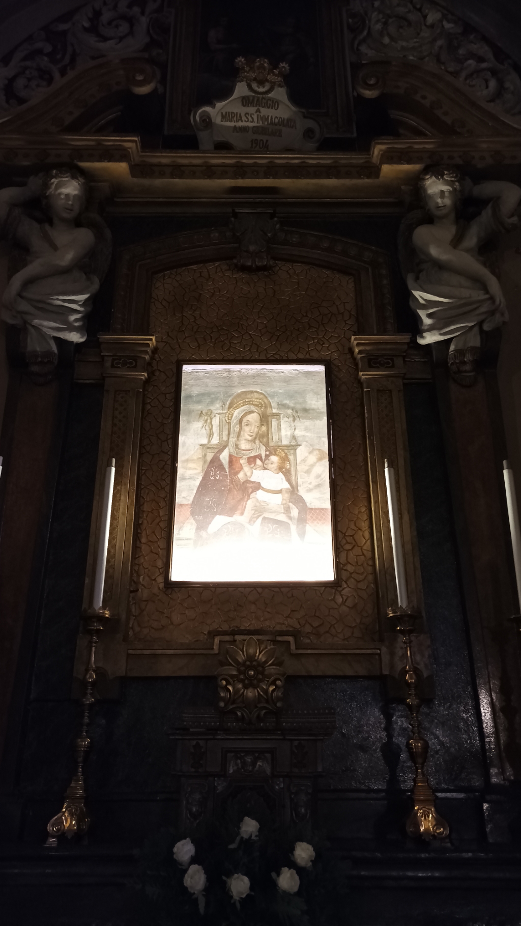 Lesa - PARROCCHIALE DI SAN MARTINO-Madonna col Bambino