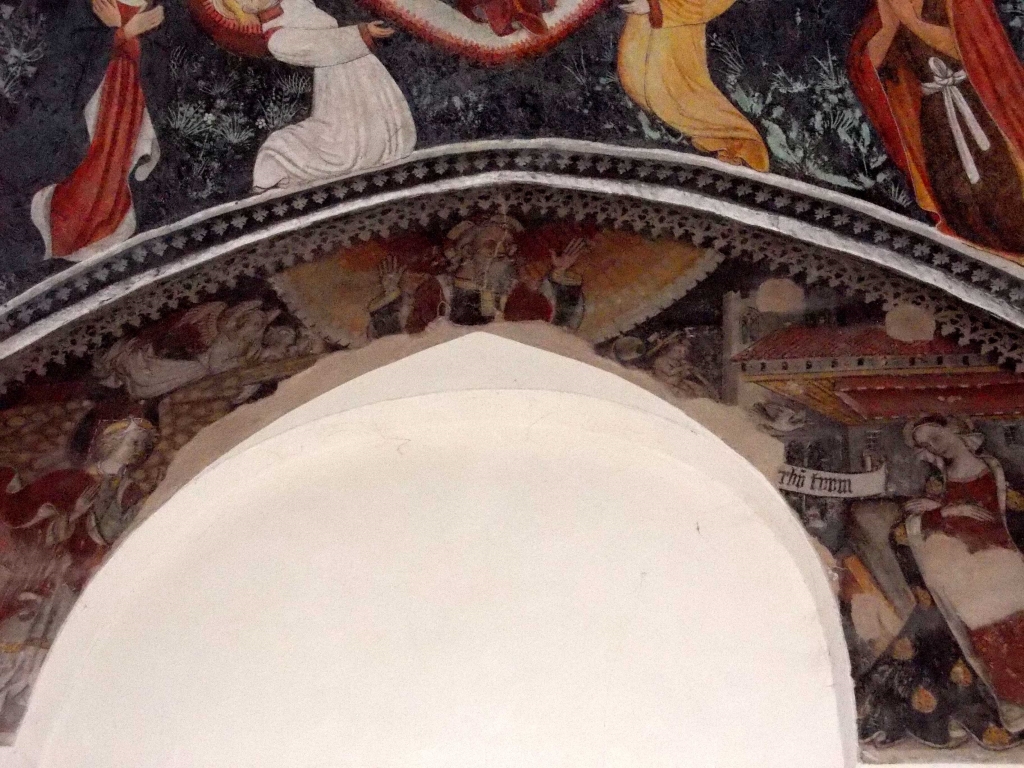 Affresco arco abside antica