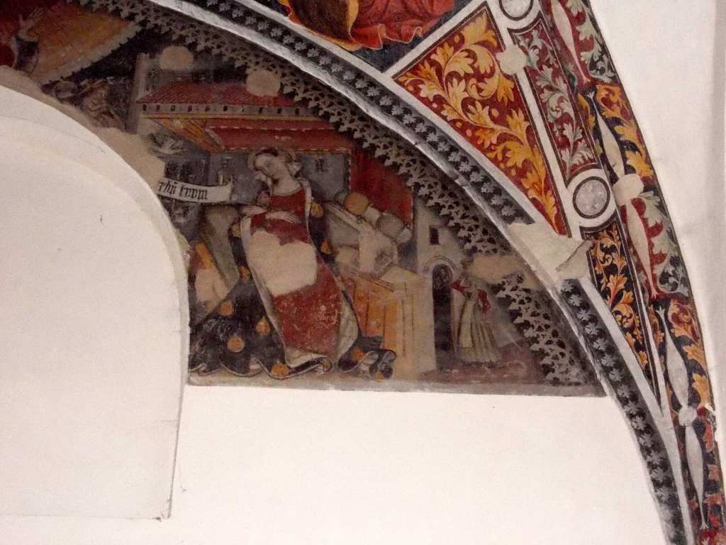 Affresco arco abside antica