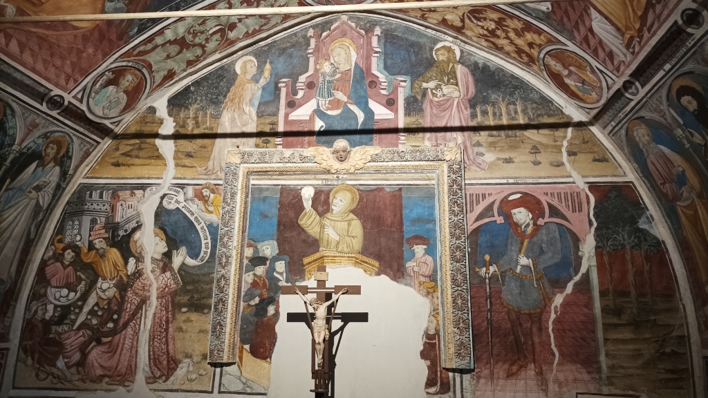 Madonna, San Bernardino e santi