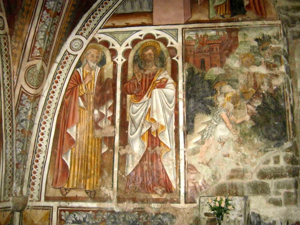 Apostoli e affreschi