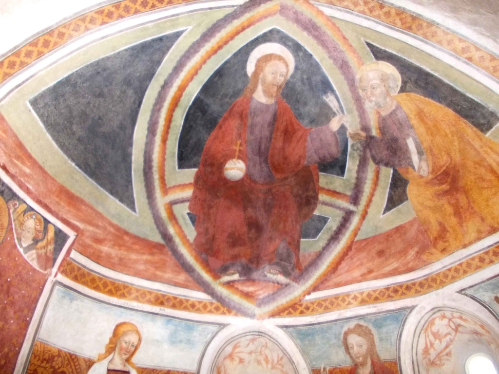 Cristo in mandorla e San Pietro